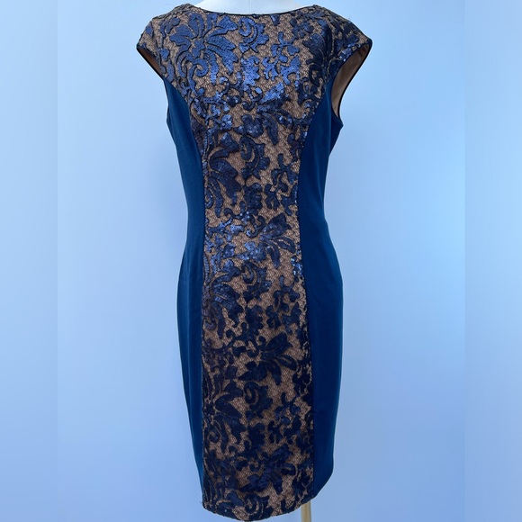 JS COLLECTIONS SLEEVELESS SEQUIN DRESS - Picture 12 of 13